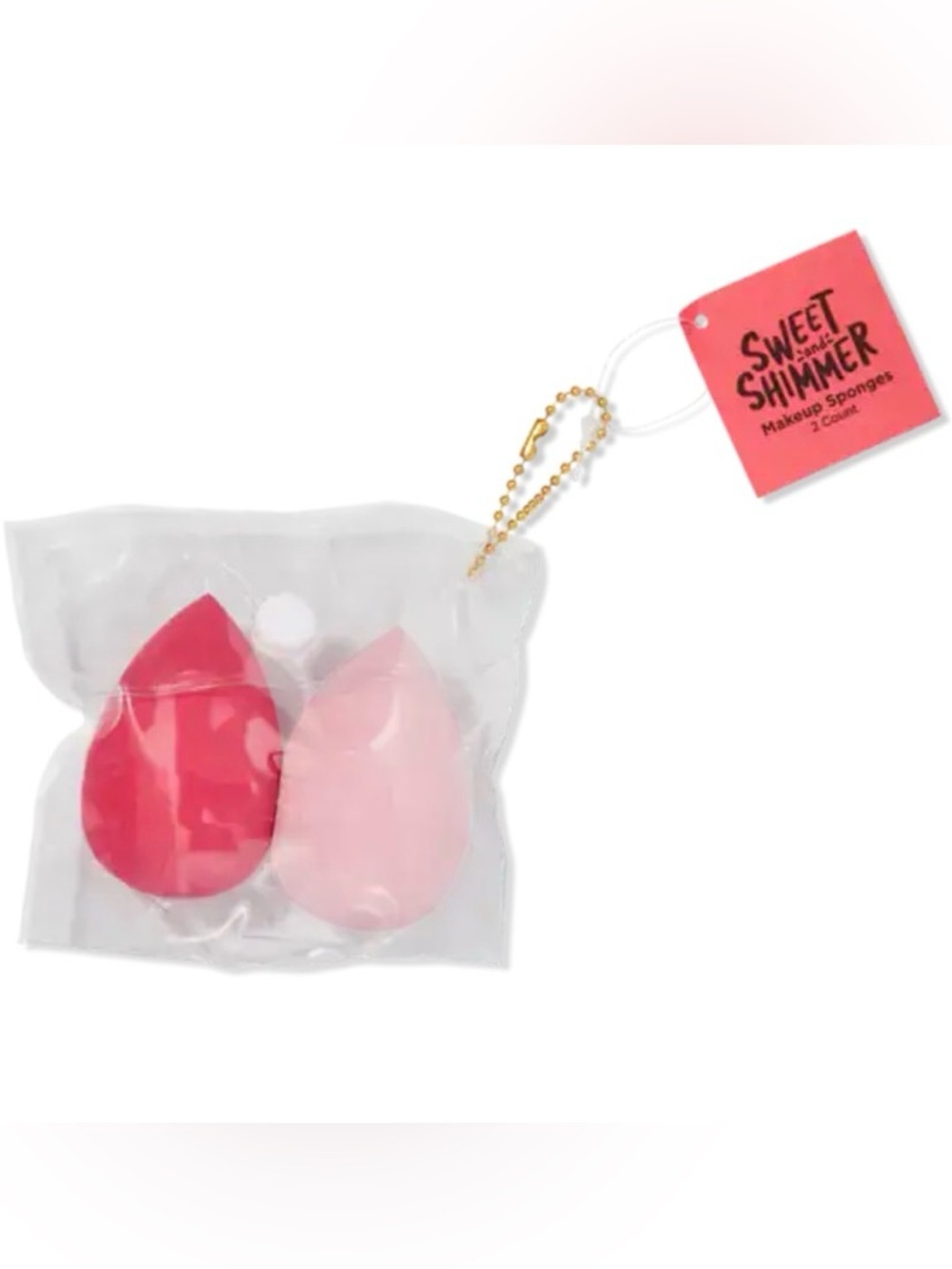 NEW Sweet & Shimmer 2-Pack Pink Makeup Sponges